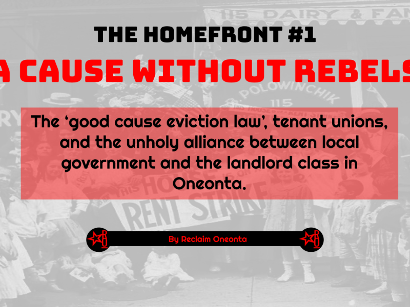 The Homefront #1: 
A Cause Without&nbsp;Rebels
